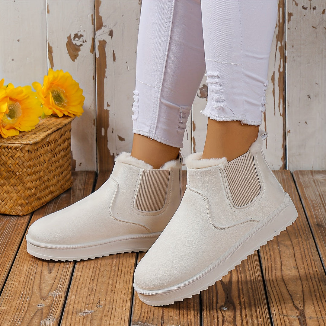 Bottines Slip-On Décontractées | Semelle Épaisse | Style Minimaliste