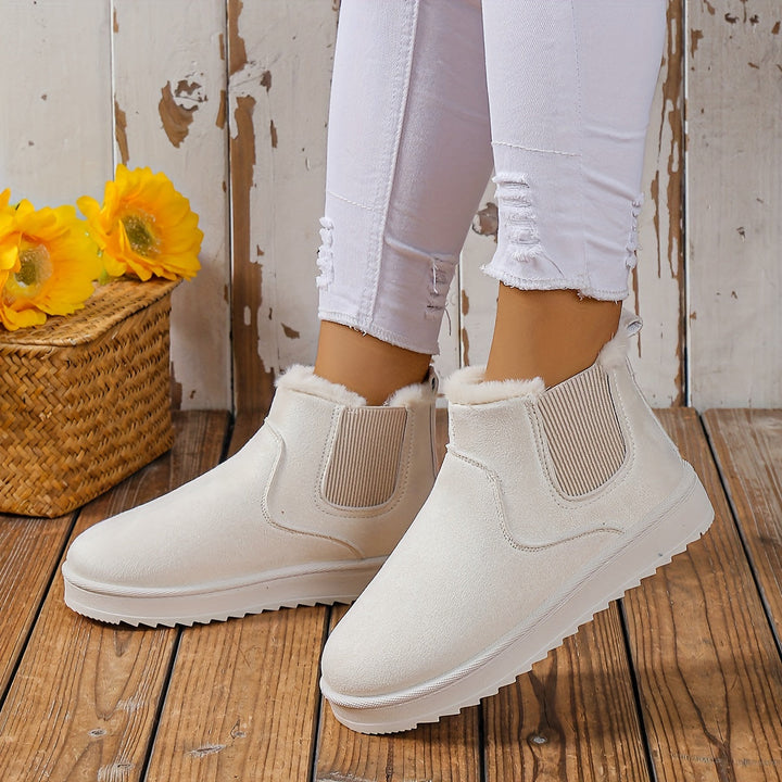 Bottines Slip-On Décontractées | Semelle Épaisse | Style Minimaliste