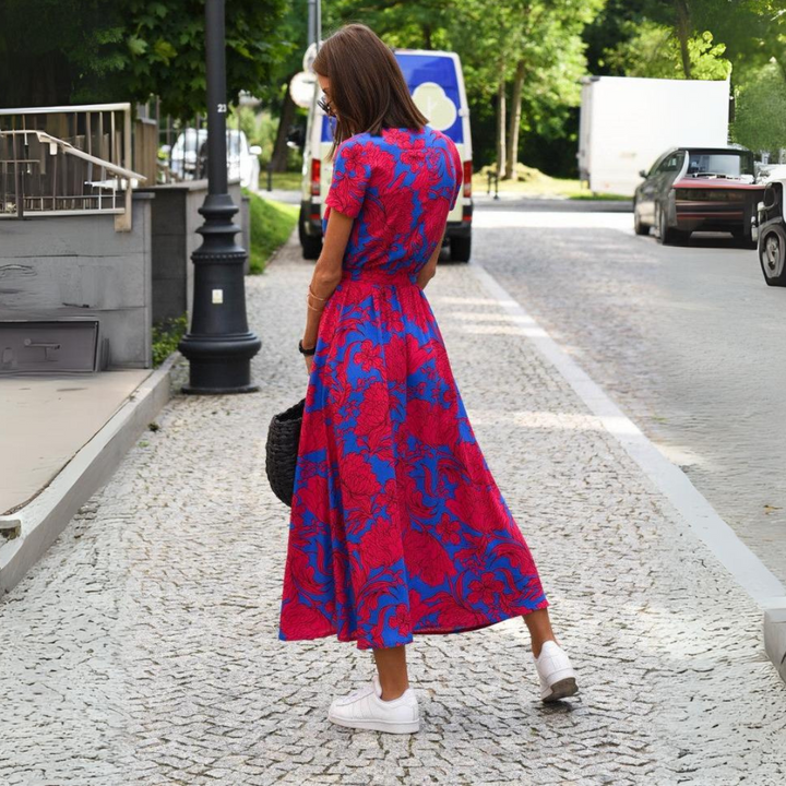 Robe Maxi Florale | Coupe Fluide | Style Estival Élégant