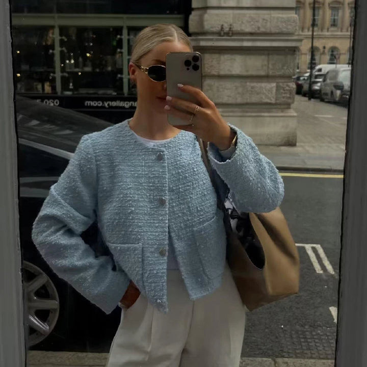 Veste Courte en Tweed | Élégante & Sophistiquée | Look Intemporel