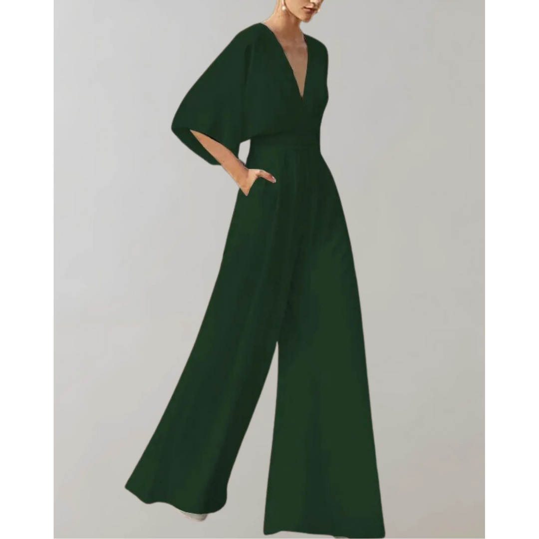 Céleste | Jumpsuit Fluide en Tissu Ajusté pour femmes