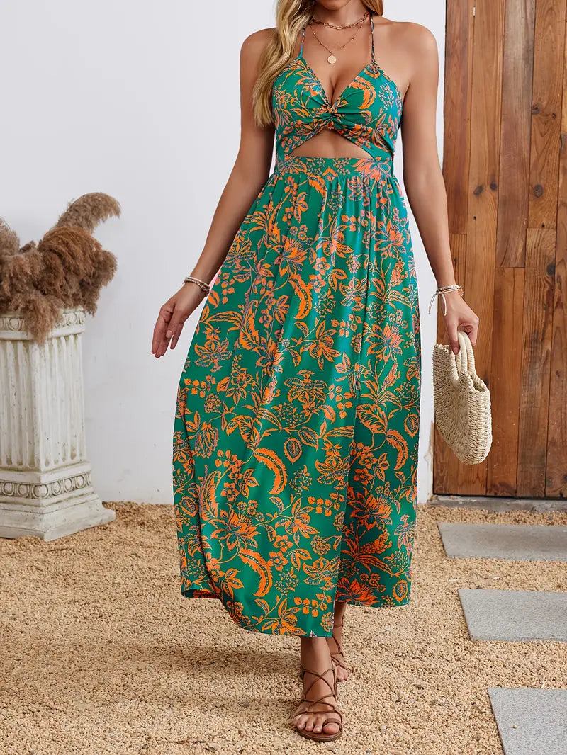 Robe Adela – Coupe Fluide & Imprimé Fleurie Bohème d’Été