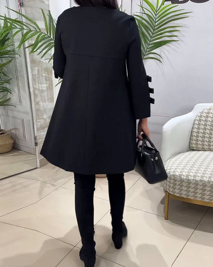 Robe Trapèze Élégante | Manches Volantées | Confort & Style