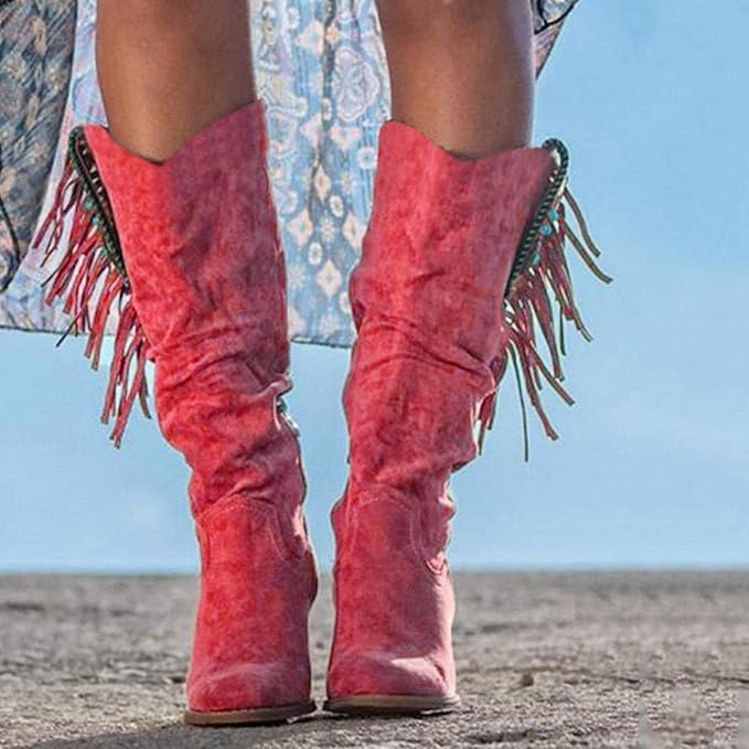 Valérie | Bottes de cowboy western avec franges pour femmes
