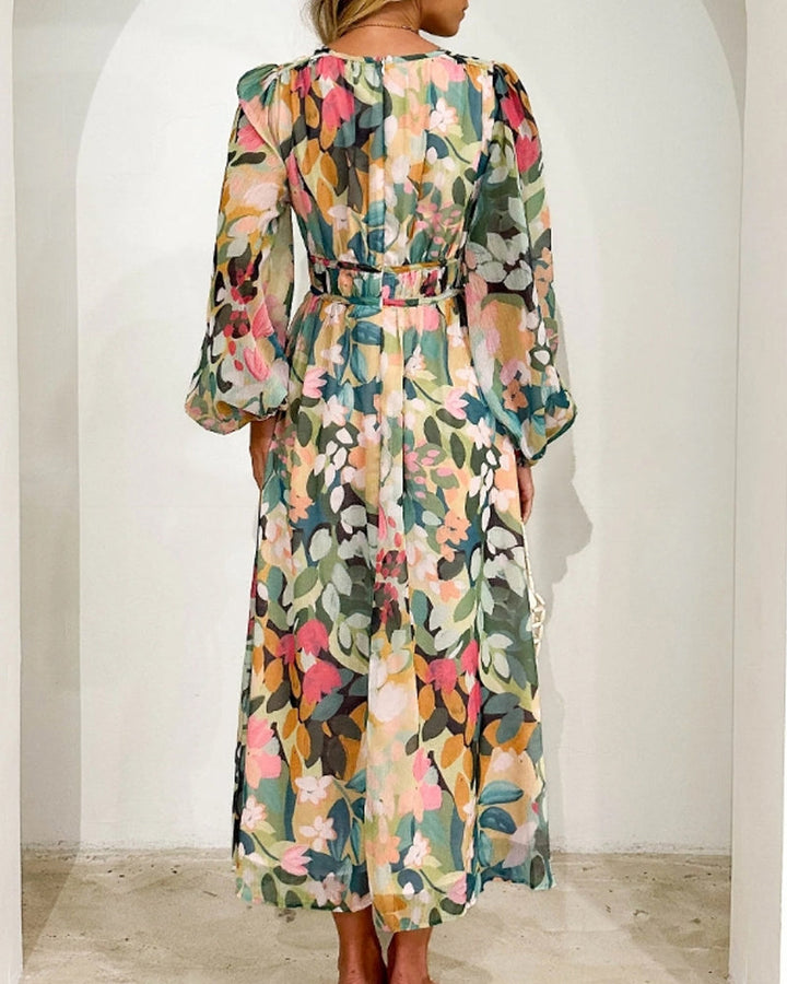 Robe Midi Fleurie Nysa – Style Bohème & Coupe Fluide