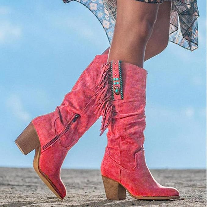 Valérie | Bottes de cowboy western avec franges pour femmes