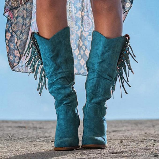 Valérie | Bottes de cowboy western avec franges pour femmes