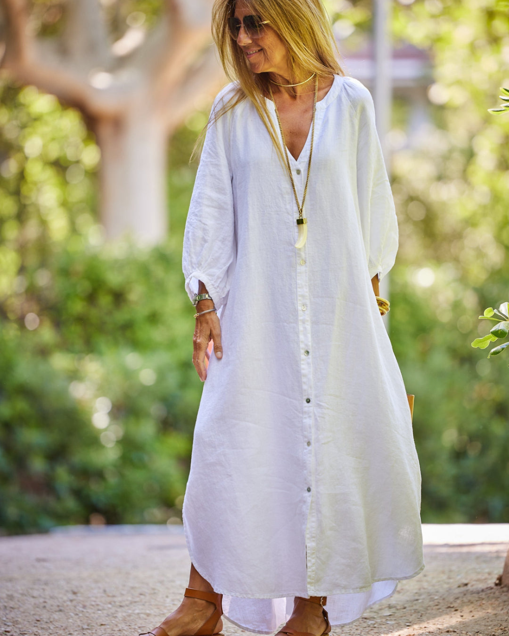 Robe Longue Détente Riviera – Coupe Fluide & Légèreté d’Été