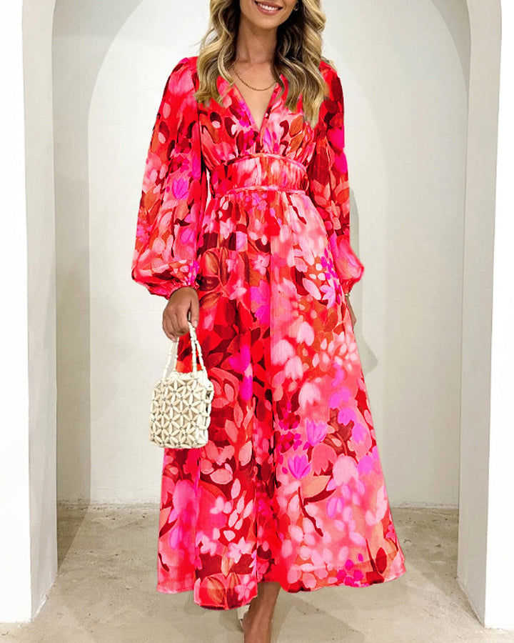 Robe Midi Fleurie Nysa – Style Bohème & Coupe Fluide