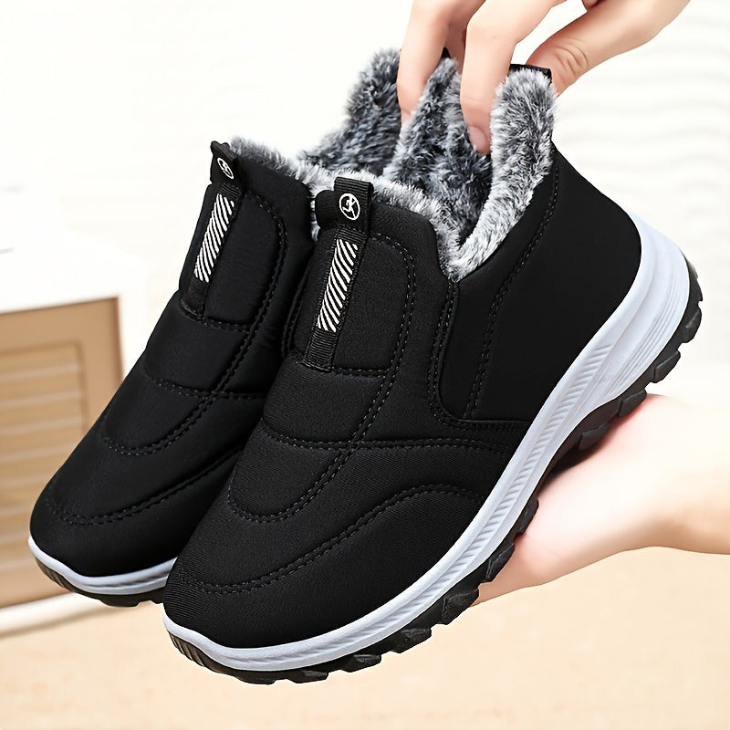 Sneakers Hivernales Doublées | Design Slip-On | Chaudes et Antidérapantes