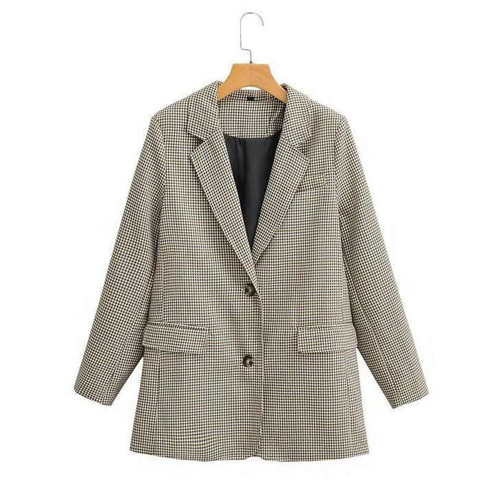 Blazer en Laine Mélangée | Coupe Ajustée | Élégant et Intemporel