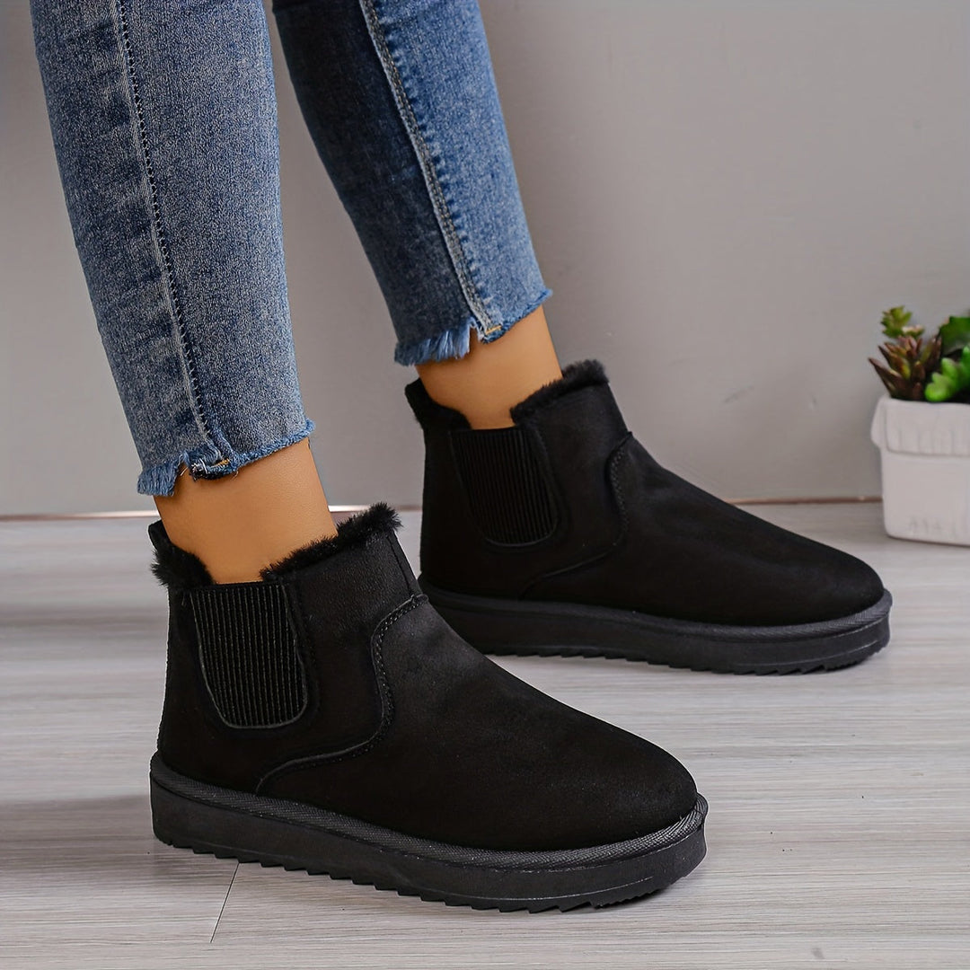 Bottines Slip-On Décontractées | Semelle Épaisse | Style Minimaliste