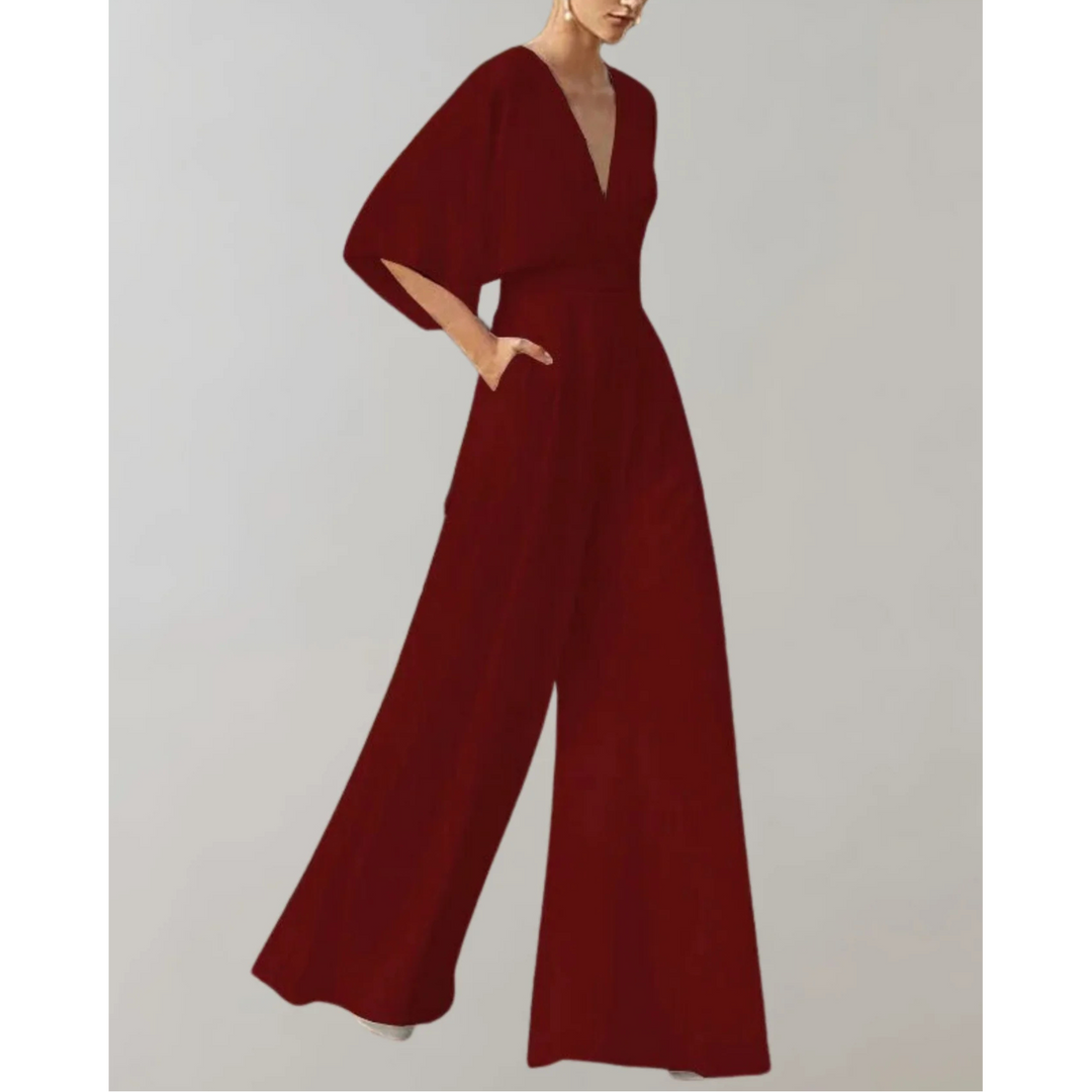 Céleste | Jumpsuit Fluide en Tissu Ajusté pour femmes