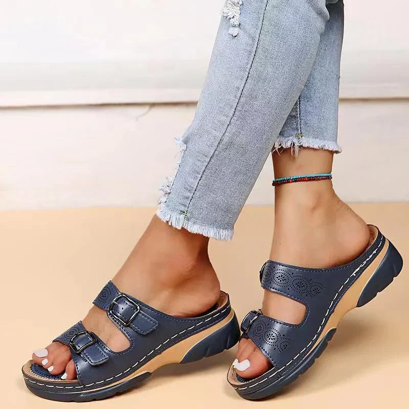 Frida | Sandales en cuir souple pour femmes