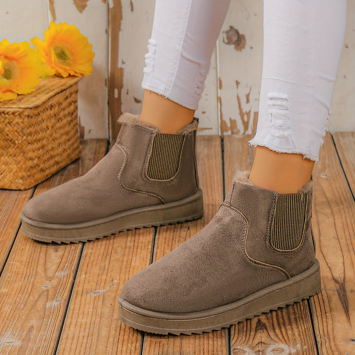 Bottines Slip-On Décontractées | Semelle Épaisse | Style Minimaliste