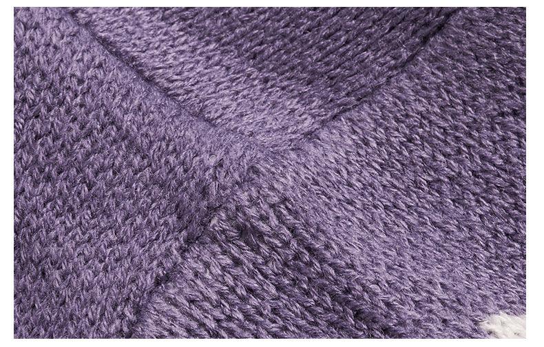 Hoodie oversize femme à motifs étoiles – tricot – confort décontracté