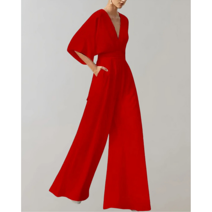 Céleste | Jumpsuit Fluide en Tissu Ajusté pour femmes