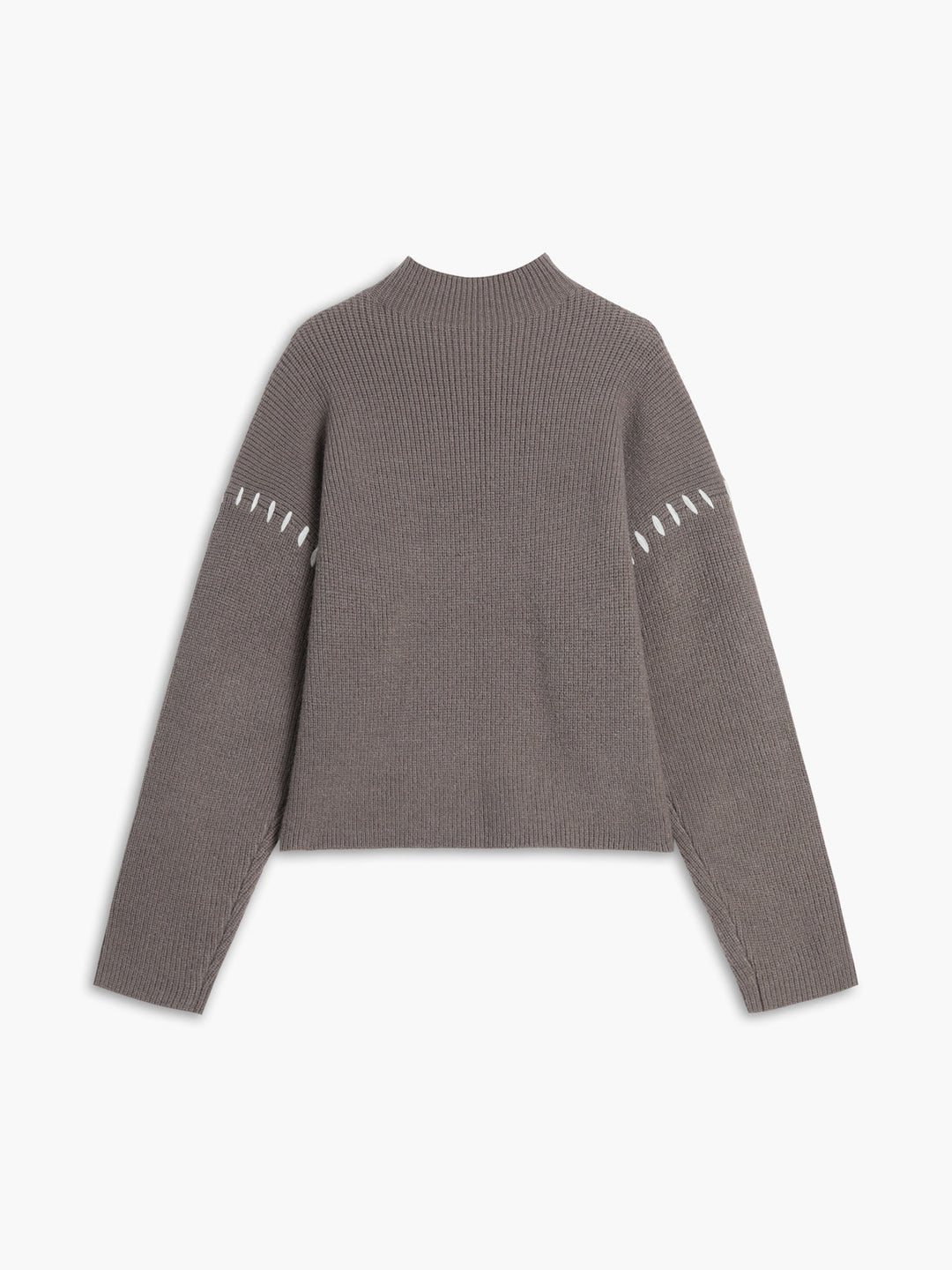 Pull Col Montant Oversize Pour Femme – Maille Confortable Automne Hiver