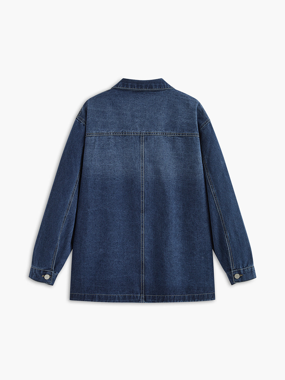 Veste en Jean Oversize | Bleu Foncé | Manches Larges