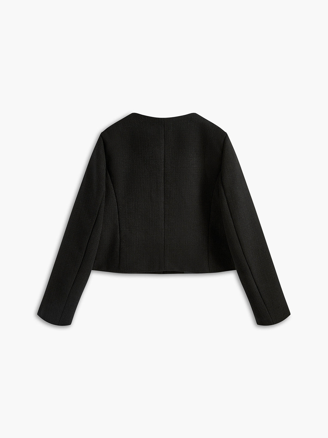 Veste Courte Noire | Boutons Dorés | Élégance Moderne