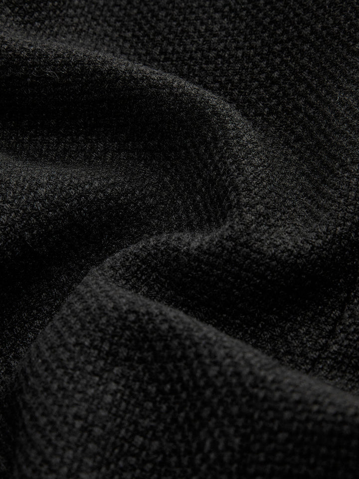 Veste Courte Noire | Boutons Dorés | Élégance Moderne