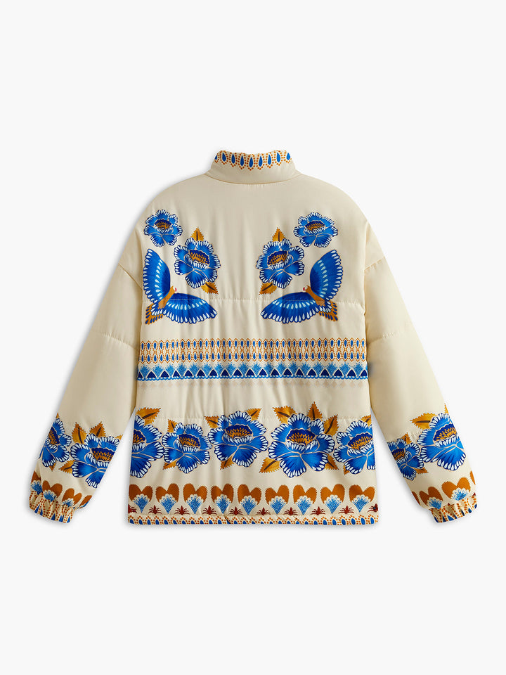 Veste Imprimée Florale | 100% Coton | Élégance Bohème