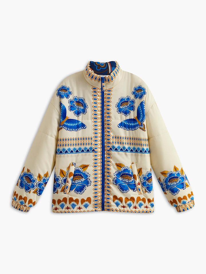 Veste Imprimée Florale | 100% Coton | Élégance Bohème