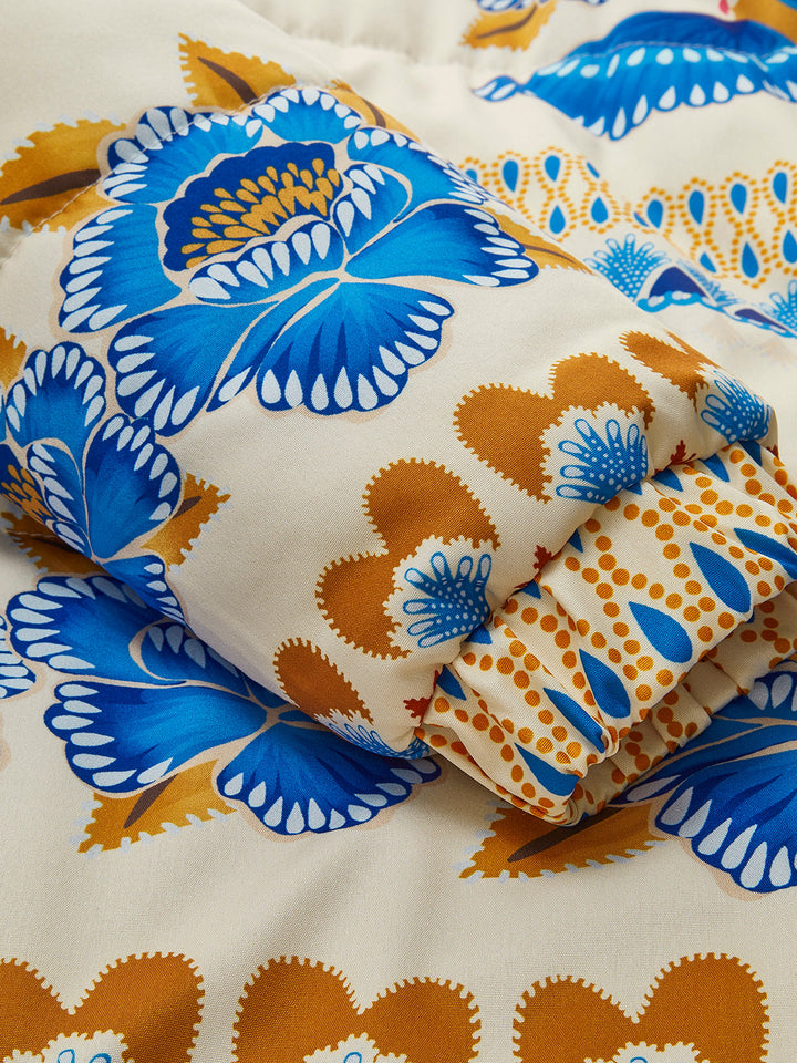 Veste Imprimée Florale | 100% Coton | Élégance Bohème