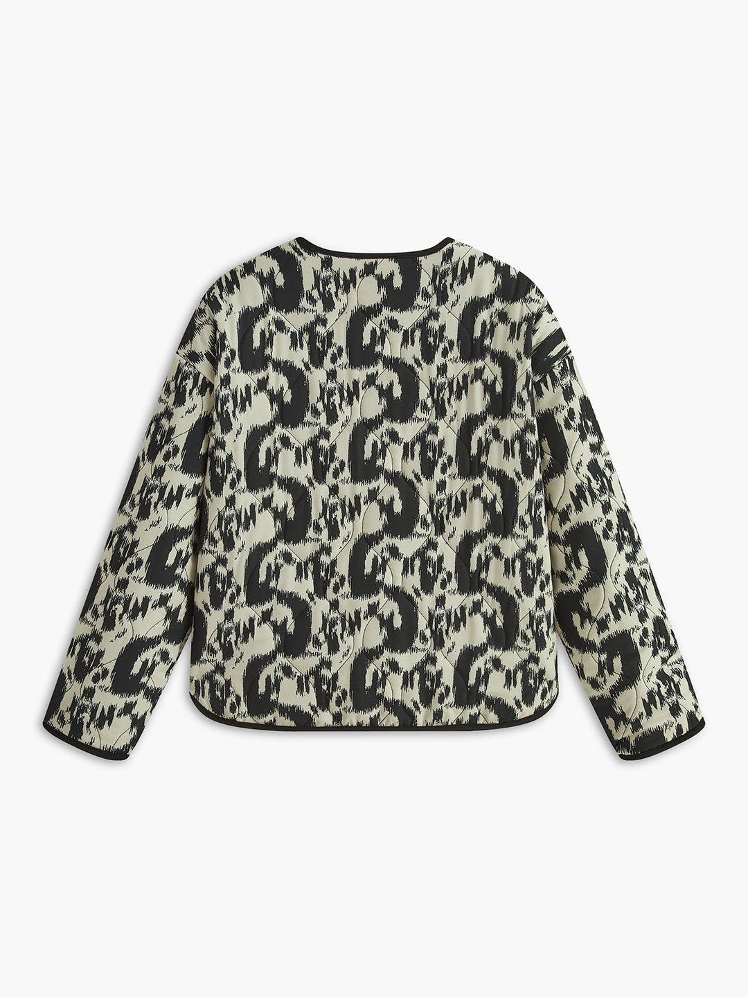 Veste Imprimée Abstraite | Noir et Blanc | Confort et Style