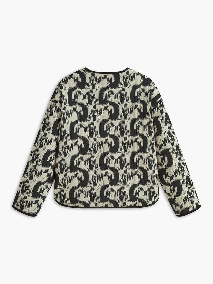 Veste Imprimée Abstraite | Noir et Blanc | Confort et Style