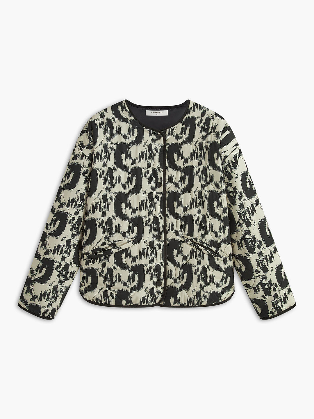 Veste Imprimée Abstraite | Noir et Blanc | Confort et Style