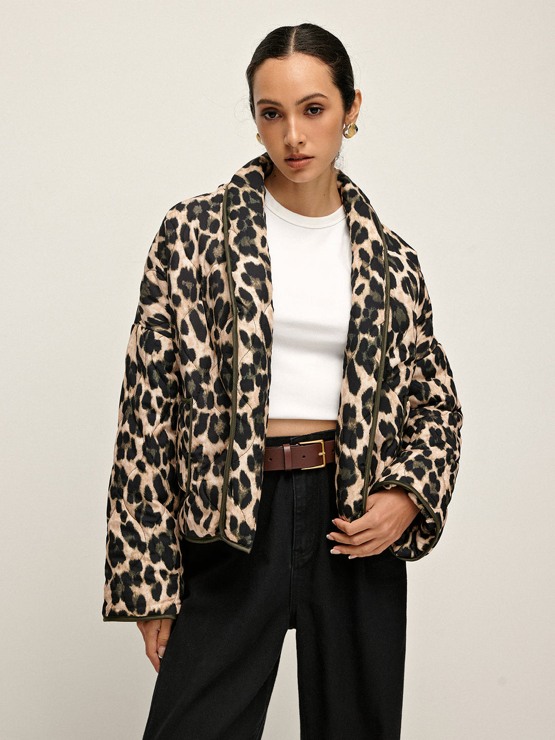 Veste Oversize Léopard | Style Audacieux | Confort Moderne