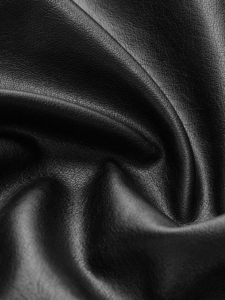 Veste Cintrée en Similicuir | Noir | Style Contemporain