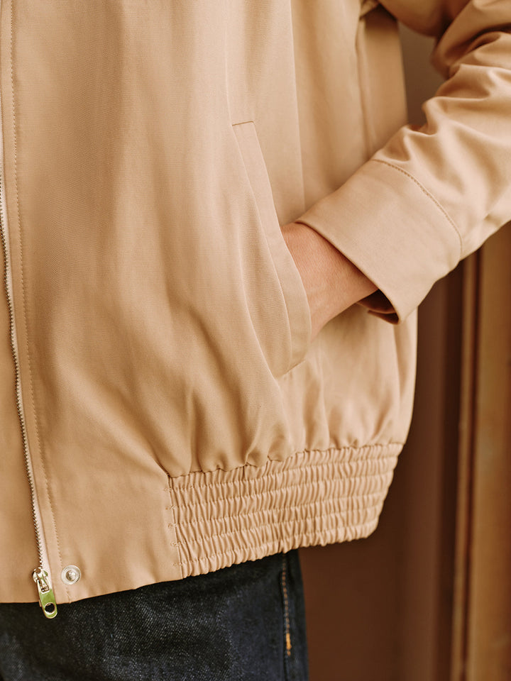 Veste Décontractée Zippée | Beige Clair | Intemporelle et Légère