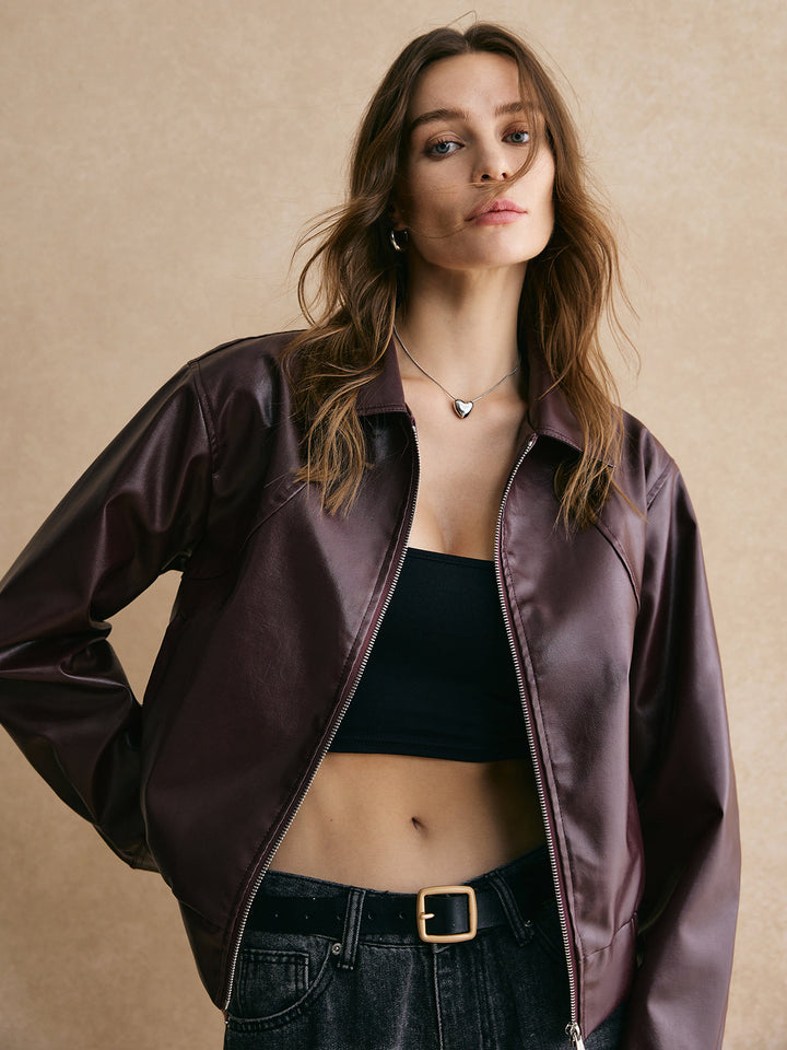 Veste en Satin Violet | Élégante & Légère | Style Moderne