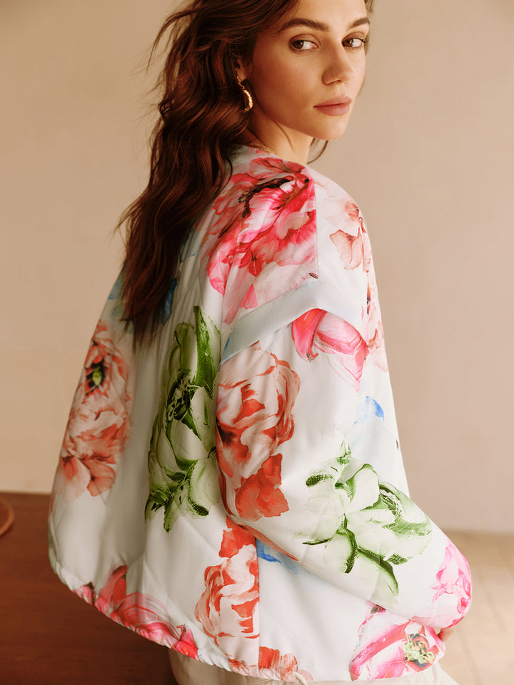 Veste Florale Légère | Imprimé Coloré | Style Décontracté