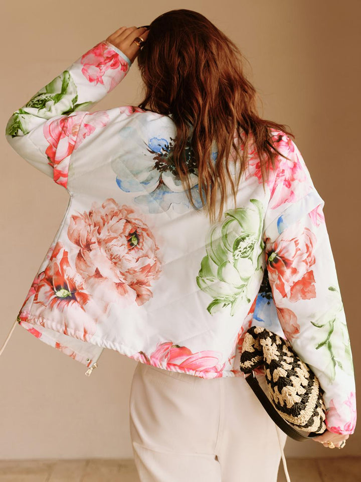 Veste Florale Légère | Imprimé Coloré | Style Décontracté