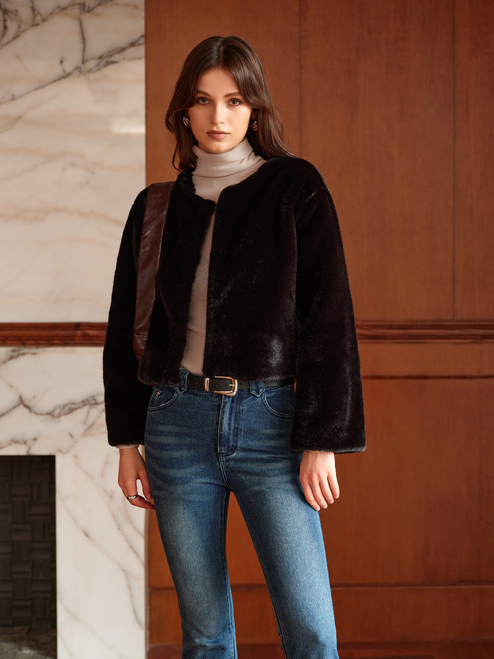 Veste Velours Noire | Élégante et Confortable | Coupe Oversize