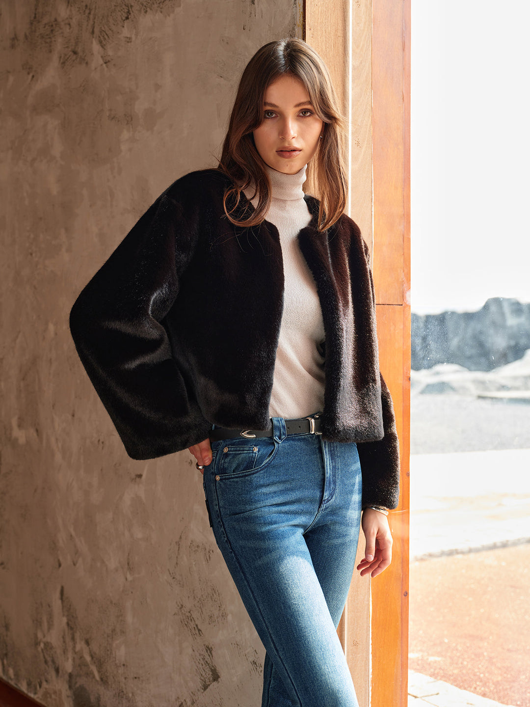 Veste Velours Noire | Élégante et Confortable | Coupe Oversize