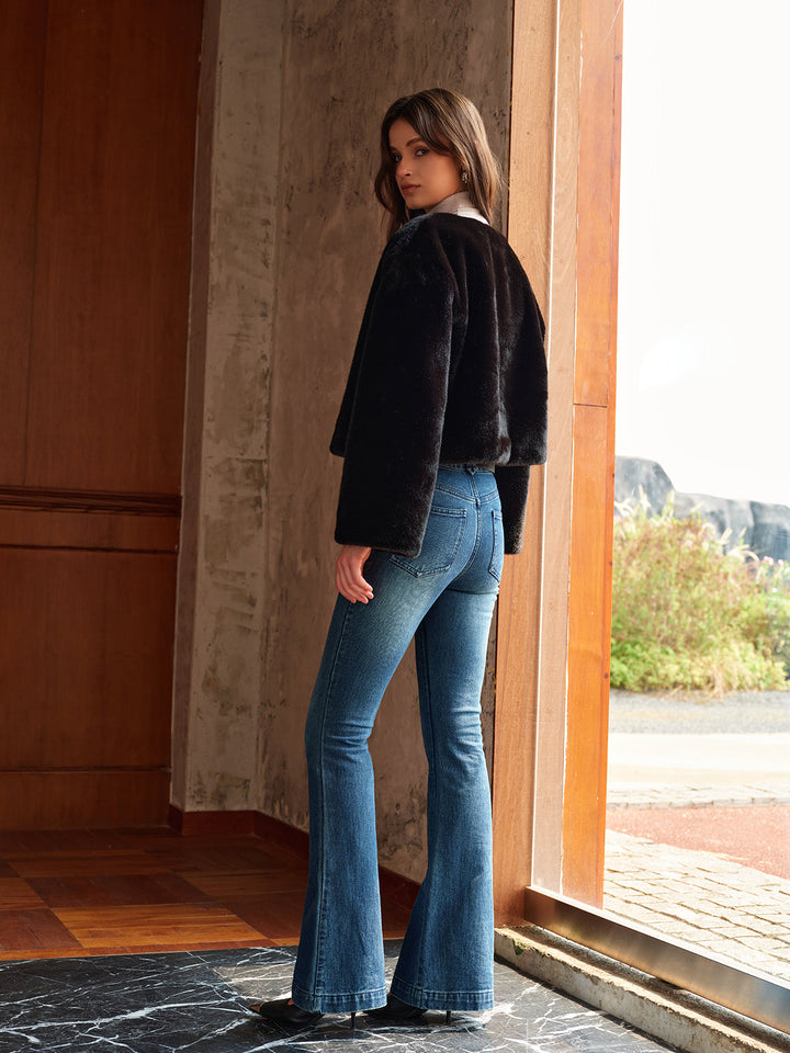 Veste Velours Noire | Élégante et Confortable | Coupe Oversize