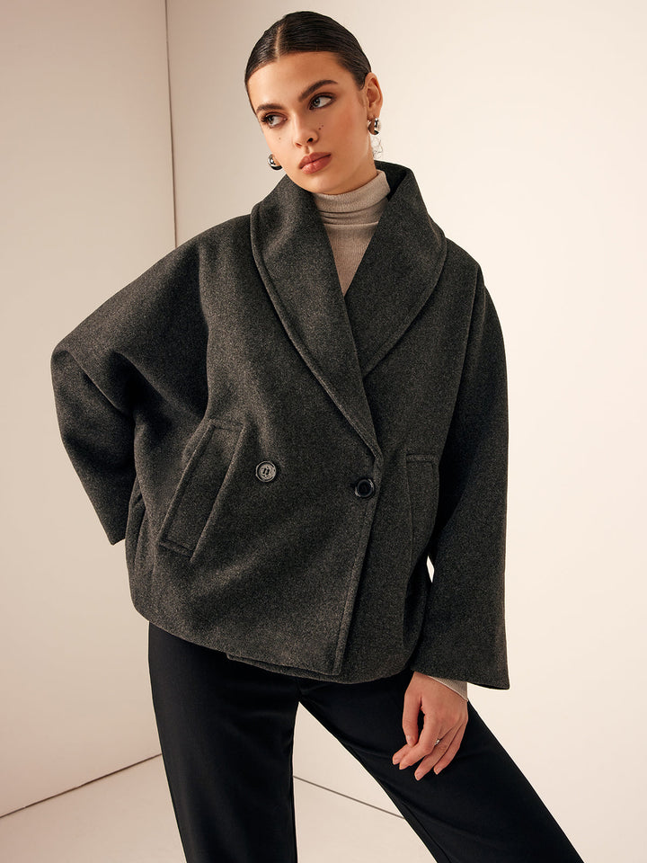 Veste Oversize en Laine Mélangée | Confort et Élégance | Automne-Hiver