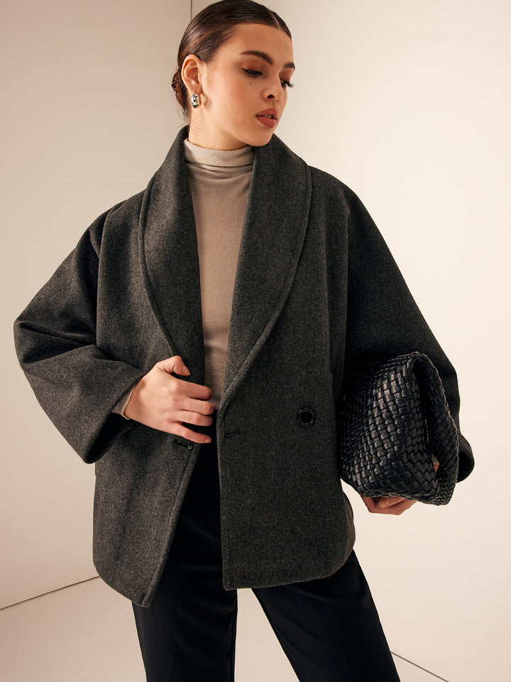 Veste Oversize en Laine Mélangée | Confort et Élégance | Automne-Hiver