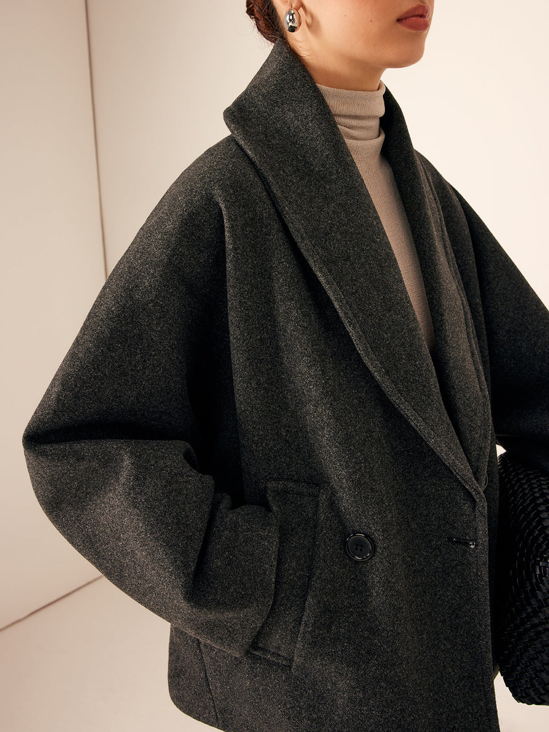 Veste Oversize en Laine Mélangée | Confort et Élégance | Automne-Hiver
