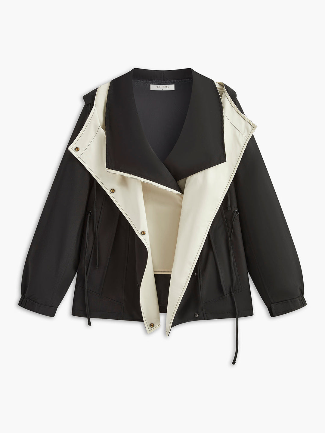 Veste Bicolore avec Capuche | Style Urbain | Confort et Élégance