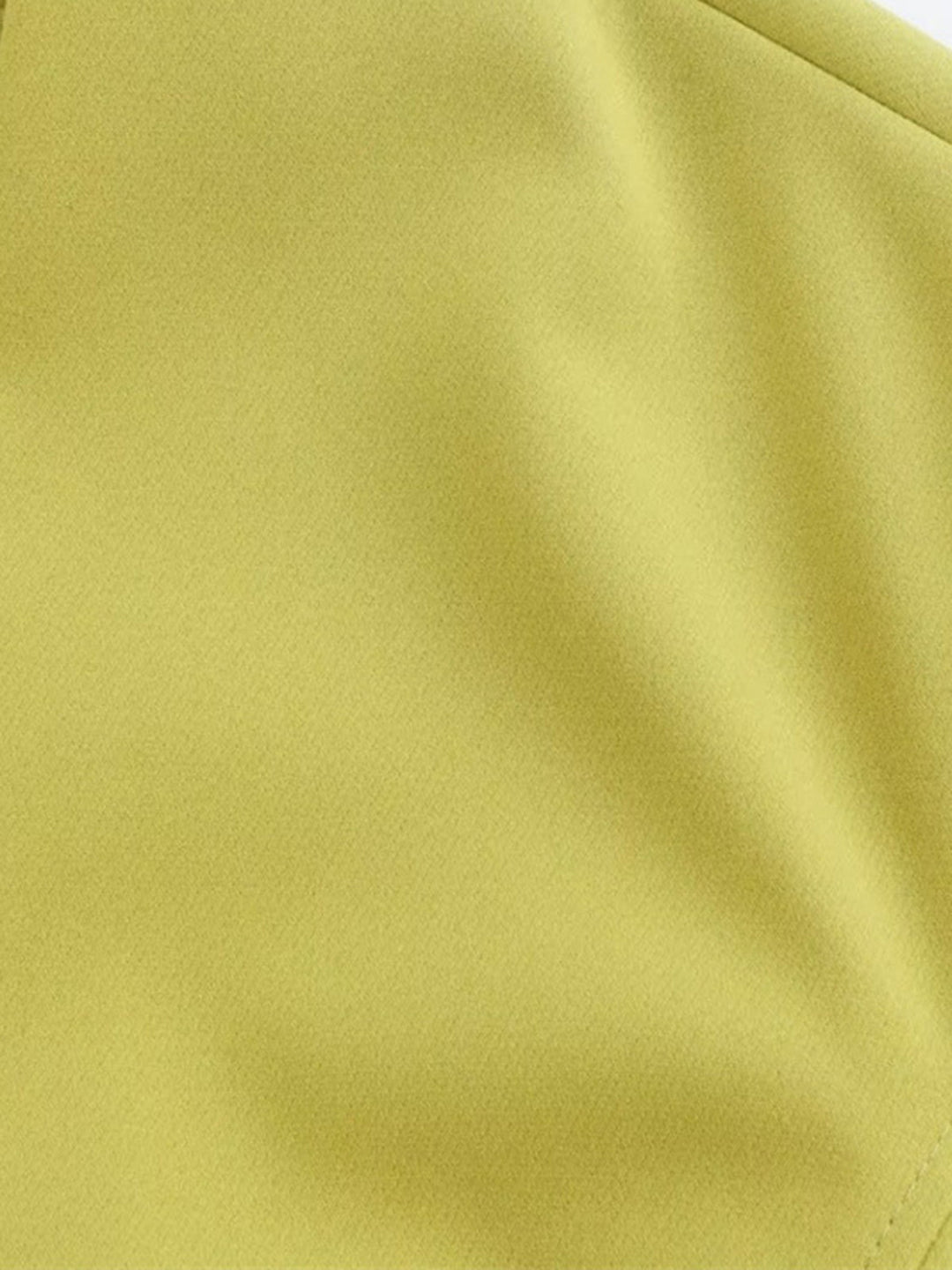 Veste Cintrée Jaune Citron | Ceinture Contrastante | Élégance Moderne
