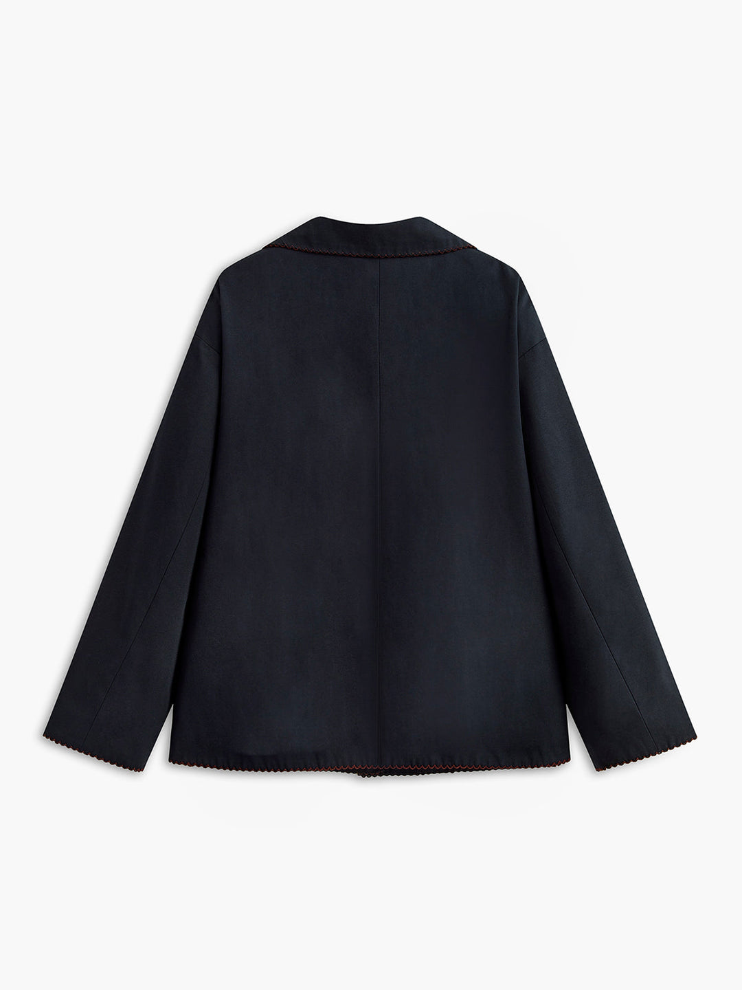 Veste Noire Brodée | Motifs Célestes | Élégance Artistique