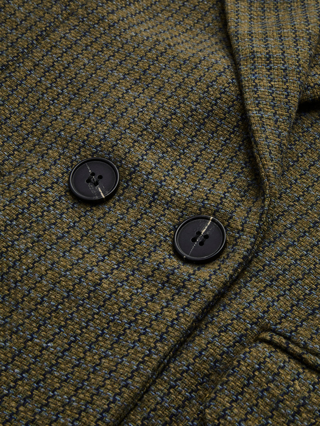 Veste à Carreaux Double Boutonnage | Mélange Laine | Élégance Classique