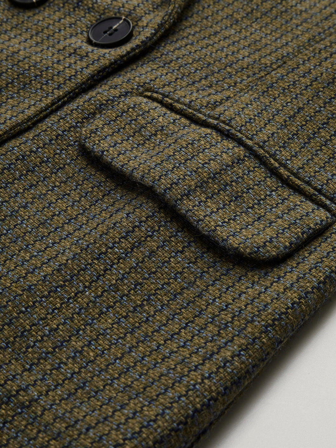 Veste à Carreaux Double Boutonnage | Mélange Laine | Élégance Classique