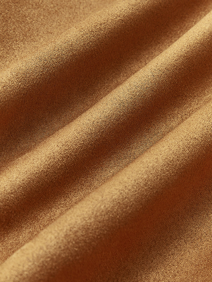 Veste en Suédine Camel | Élégante & Décontractée | Toucher Doux