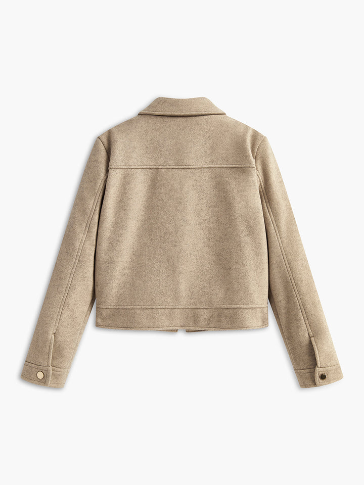 Veste en Laine Mélangée | Design Structuré | Élégance Classique